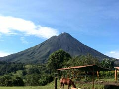Local farm near the volcano
