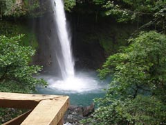 Waterfall view from top