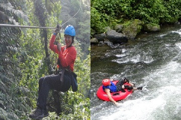 Canopy y Tubing en La Fortuna