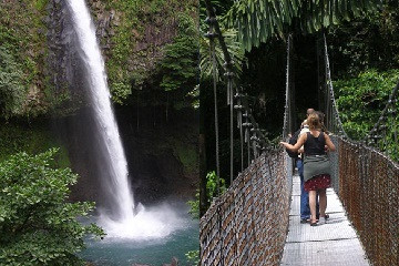 Puentes y Catarata en La Fortuna